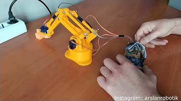 Arduino Robot Kol Projesi: Hafızalı Robot Kol