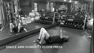 Single Arm Dumbbell Floor Press - Upside Strength Exercise Library