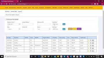 Fees Collection & Management Module for School Authorities| Mindage Virtual Campus