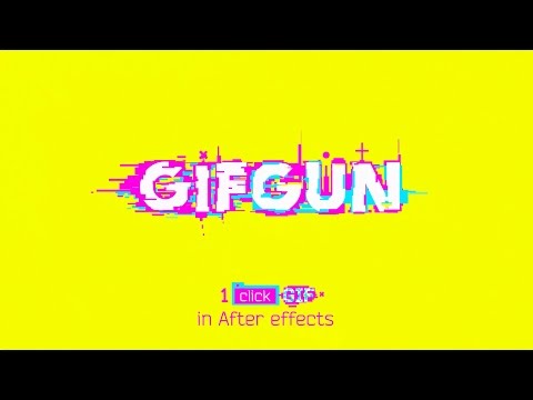 GifGun - One-click GIF render for After Effects