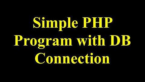 Run a PHP program with DB Connection in XAMPP Server for Windows  #Tamil