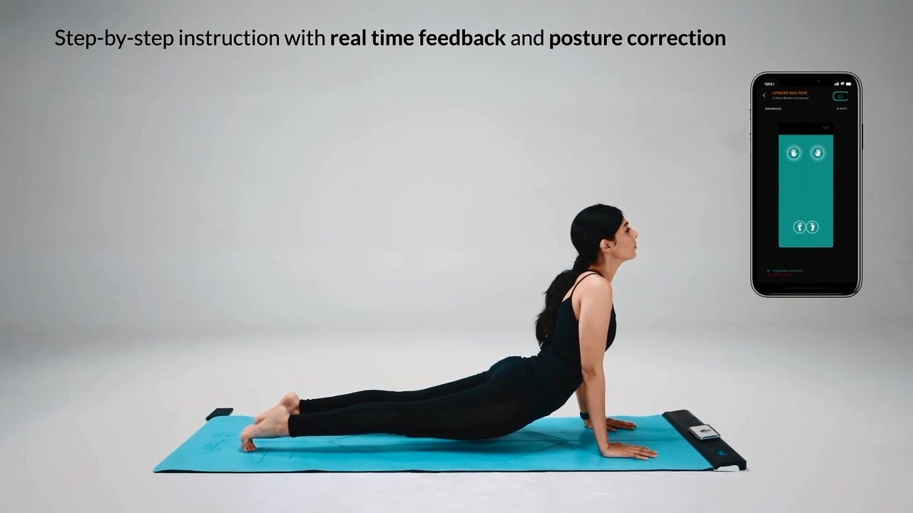 Smart yoga mat that provide assistant anytime and anywhere | smart  yoga trainer | yoga online