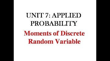 TNEB AE/TANCET// GATE// ENGINEERING MATHEMATICS// PROBABILITY// MOMENTS OF DISCRETE RANDOM VARIABLE