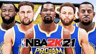 KEVIN DURANT AND THE GOLDEN STATE WARRIORS DOMINATE COMP PRO-AM IN NBA 2K21