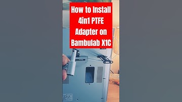 BambuLab X1C Combo Setup Part 2 How to Install 4in1 PTFE Adapter #bambulab #howto