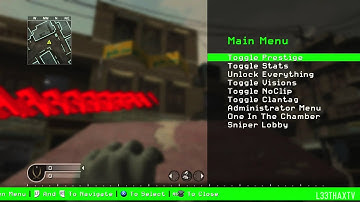 COD4 | Optimus Pine Mod Menu TU4 - Xbox 360 (JTAG/RGH)