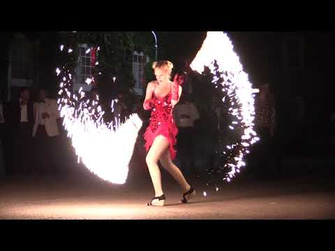 Manchester fire performers.