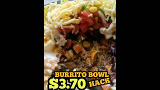 CHIPOTLE $3.70 BURRITO BOWL HACK