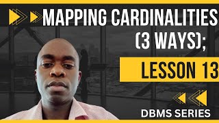 DBMS LESSON 13: Mastering Mapping Cardinalities: Unveiling The Secrets of Database Relatioships