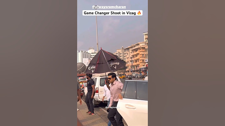 Ram Charan Game Changer movie shooting in Vizag 🤩 #gamechanger #shorts #vizag