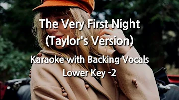 The Very First Night (Taylor's Version) (Lower Key -2) - Karaoke with Backing Vocals