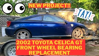2002 Toyota Celica GT wheel bearing replacement