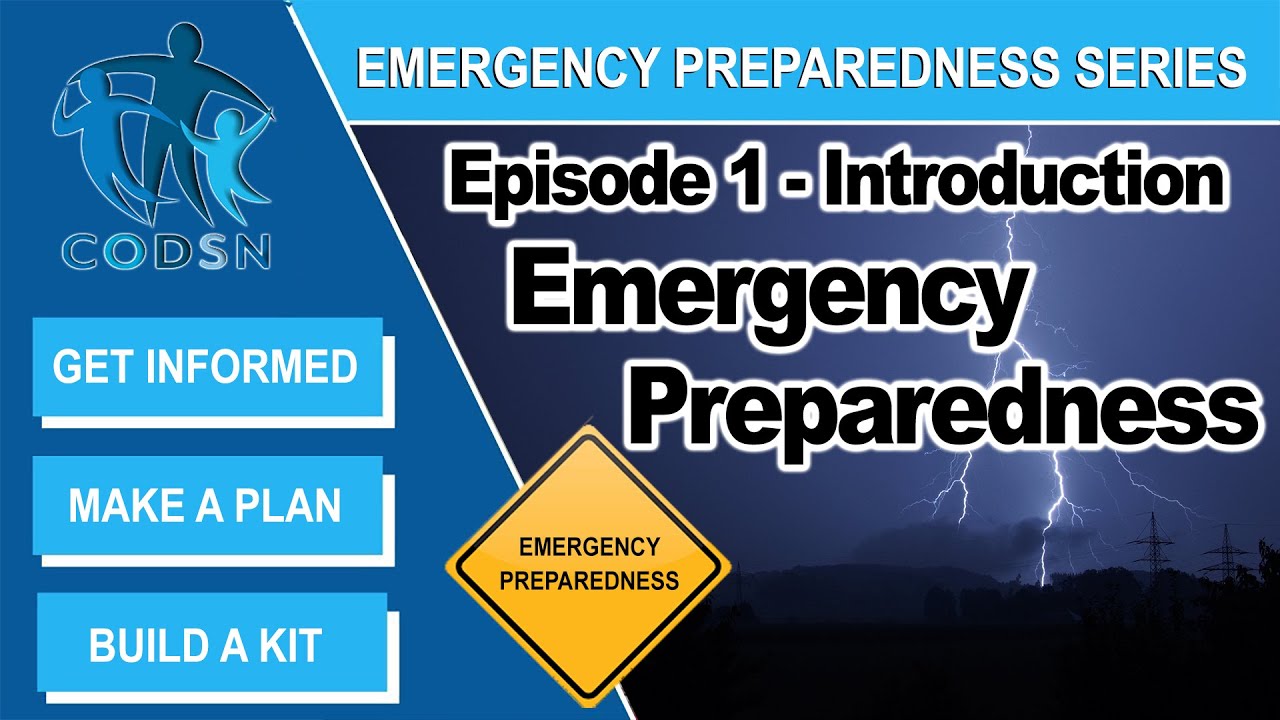 Emergency Preparedness Introduction CODSN YouTube
