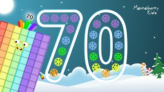 Numberblocks 70 Magic Run Special Christmas - Numberblocks Adventure Number Counting Go Snow