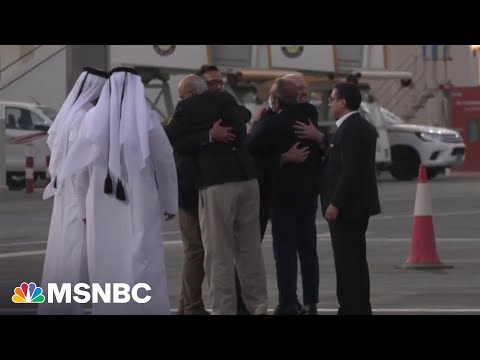 Freed Americans land