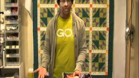 Making a Scrappy Apple Core Block Using a Fabric Die-Cutter