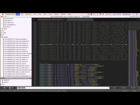 Ruby on Rails Tutorial 07 Add Data to Tables from The Start Using Migrations