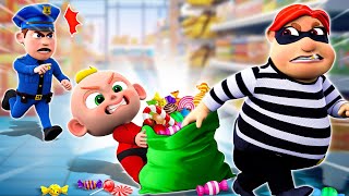 Stranger At Grocery Store 🛒🚨 | Call The Police 📞👮 | NEW ✨ Nursery Rhymes For Kids
