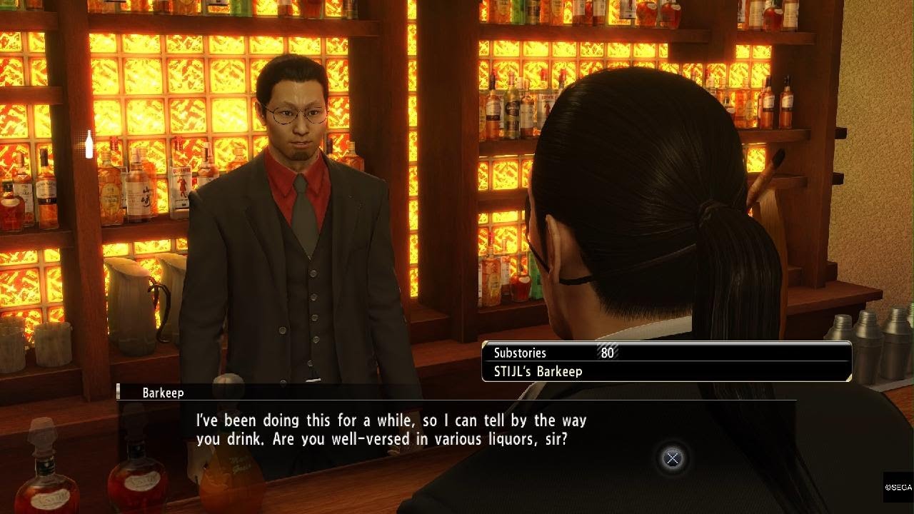 YAKUZA 0: Substory 80: STIJL's Barkeep - YouTube
