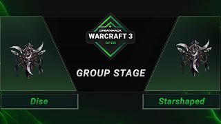 WC3 - Dise vs. Starshaped - Groupstage - DreamHack WarCraft 3 Open: Fall 2021 - Europe