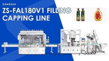 Zonesun ZS-FAL180V1 High Speed Automatic Liquid Filling Capping Bottling Line