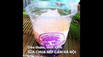 Ăn ngay kẻo lỡ SỮA CHUA NẾP CẨM HÀ NỘI ăn là ghiền