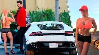 ЗАМУЖНЯЯ ШКУРА С 4 РАЗМЕРОМ ПОВЕЛАСЬ НА LAMBORGHINI HURACAN И БЫЛА НАКАЗАНА!