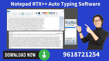 Notepad RTX++ Auto Typing Software | Free Download & Live Demo