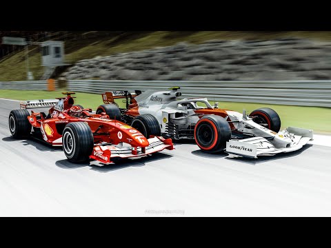 Can Ferrari F2004 F1 Keep Up With 2021 Formula 1 Cars ? | Assetto Corsa Ultra Graphics