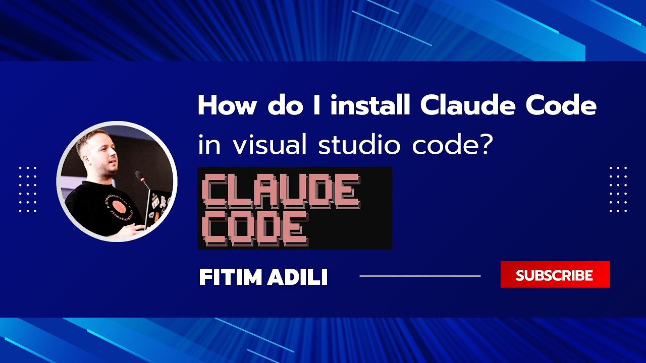 How do I install claude code in visual studio code?