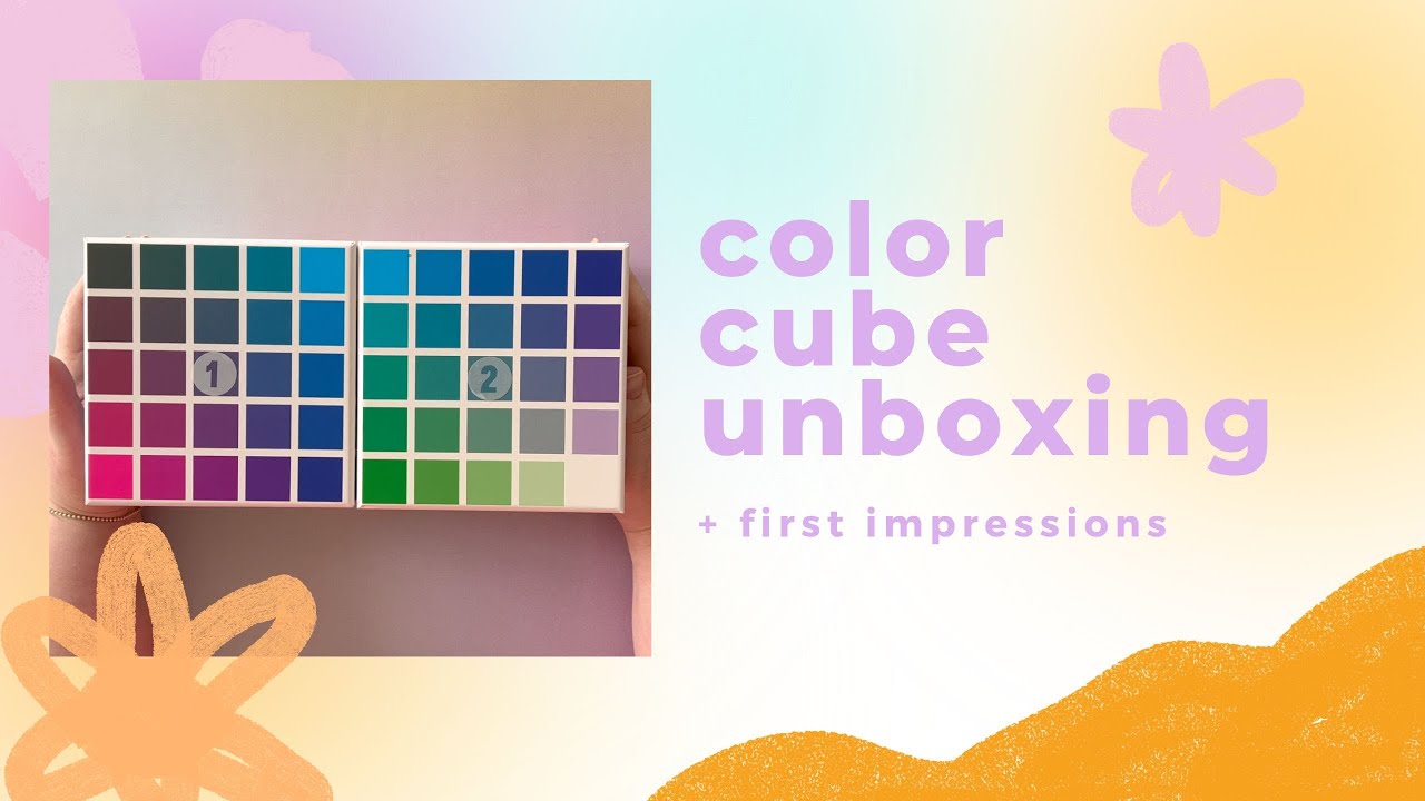 Color cube volume 1 and 2 by Sarah Renae Clark unboxing and first