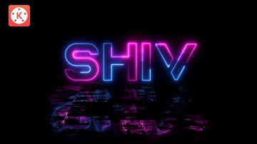 Neon Text Animation || Neon Intro In Kinemaster Tutorial || kinemaster video editing 2024