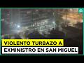 Administradora municipal habla de turbazo a exministro del TC en San Miguel