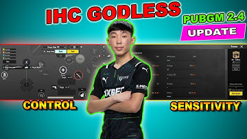 LATEST 2.4 IHC GODLESS Sensitivity Code & Control | Best Sensitivity PUBG Mobile 2023