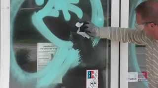 How to remove Grafitti from Acrylic * Grafitti entfernen von Acrylglas by SerroxAcryl 1,520 views 9 years ago 1 minute, 42 seconds