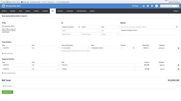 Flat Fee Immigration Invoices in Clio - Step 1 - Client Intake