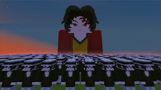 1 Million Muzans Vs Yoriichi In The Minecraft Demon Slayer Mod