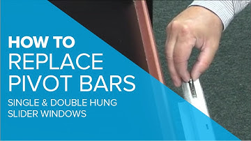 HOW TO: Replace Pivot Bars on Slider Windows