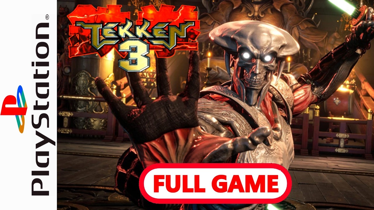 Yoshimitsu Arcade Mode Run ⚔️ – Tekken 3 PS1 🎮 | Full Boss Fight & Ending 👹