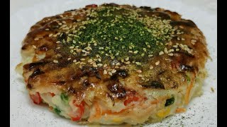 純素蔬菜大阪燒Homemade vegan okonomi yaki 野菜の ... 