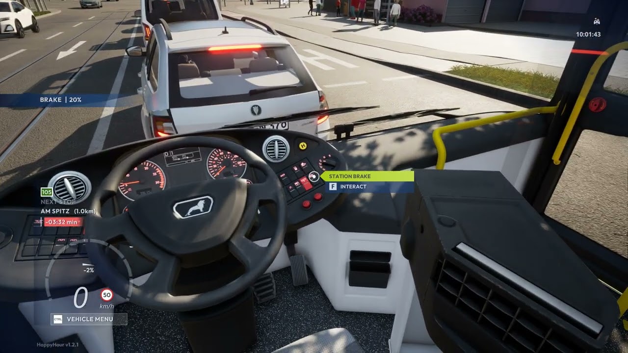 City Transport Simulator: Bus. Line: 105 Am Weidensee-Am Blumenmarkt-Am Weidensee.