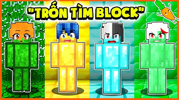 Kamui Thử Thách Trốn Tìm BLOCK Trong Minecraft Nhưng Bộ Ba Cay Cú Thiếu 1 Người Và Cái Kết...