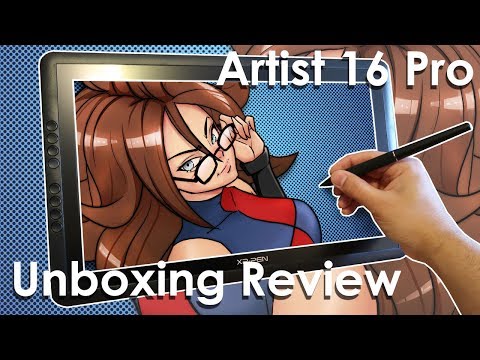 XP-Pen Artist 16 Pro Pen Display Drawing Tablet UNBOXING REVIEW