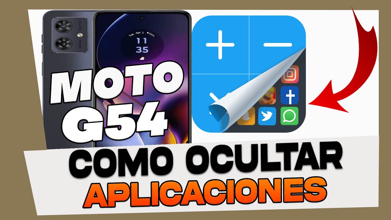 Como Ocultar Aplicaciones en Motorola Moto G54 - YouTube