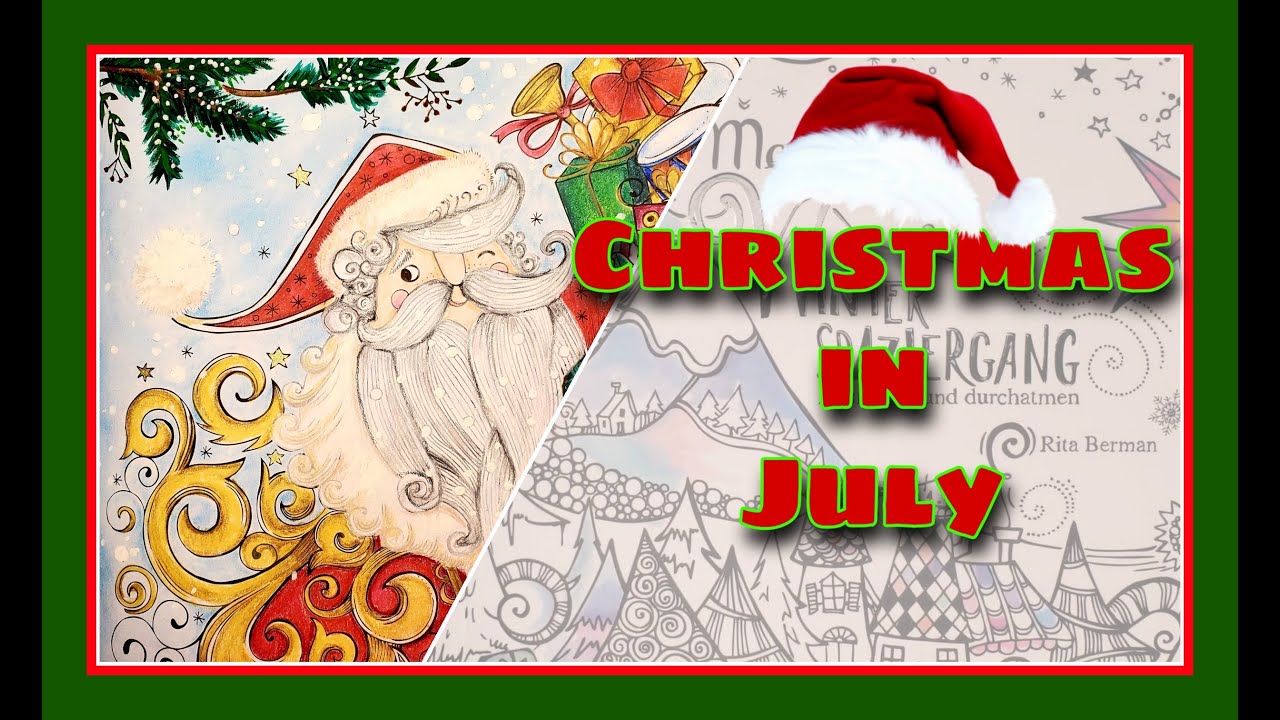 Adult Coloring- Christmas in July - YouTube