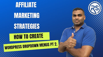 Affiliate Marketing for Beginners: How to Create Dropdown Menus Part 2 - For Sub Pages.
