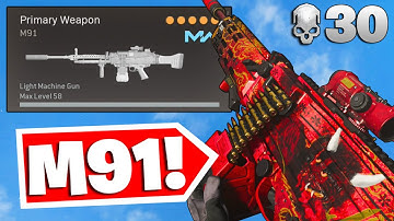 the MOST "UNDERRATED" LMG in WARZONE! BEST M91 CLASS SETUP / LOADOUT! NO RECOIL! (COLD WAR WARZONE)