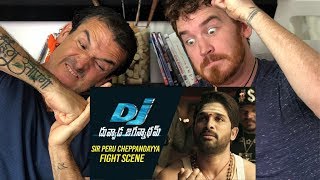 SIR Peru Cheppandayya Fight Scene REACTION! | Allu Arjun | DJ Duvvada Jagannadham