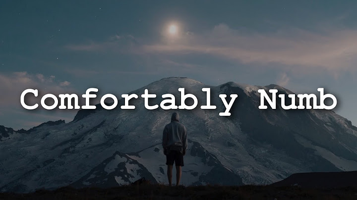 Comfortably Numb Lyric Video version - Lyric Video performance video thumbnail