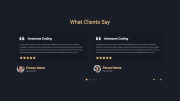 Responsive Testimonials Slider Using HTML CSS & JavaScript | Owl-Carousel Slider